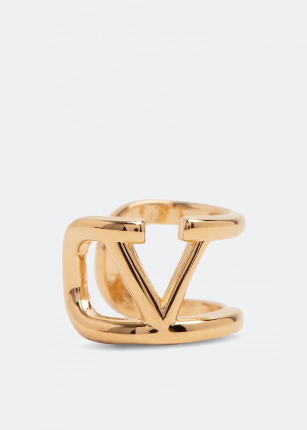 lisa smith кафф на магните с золотистой цепочкой и жемчугом Серьги VALENTINO GARAVANI VLogo Signature ear cuff, золотой
