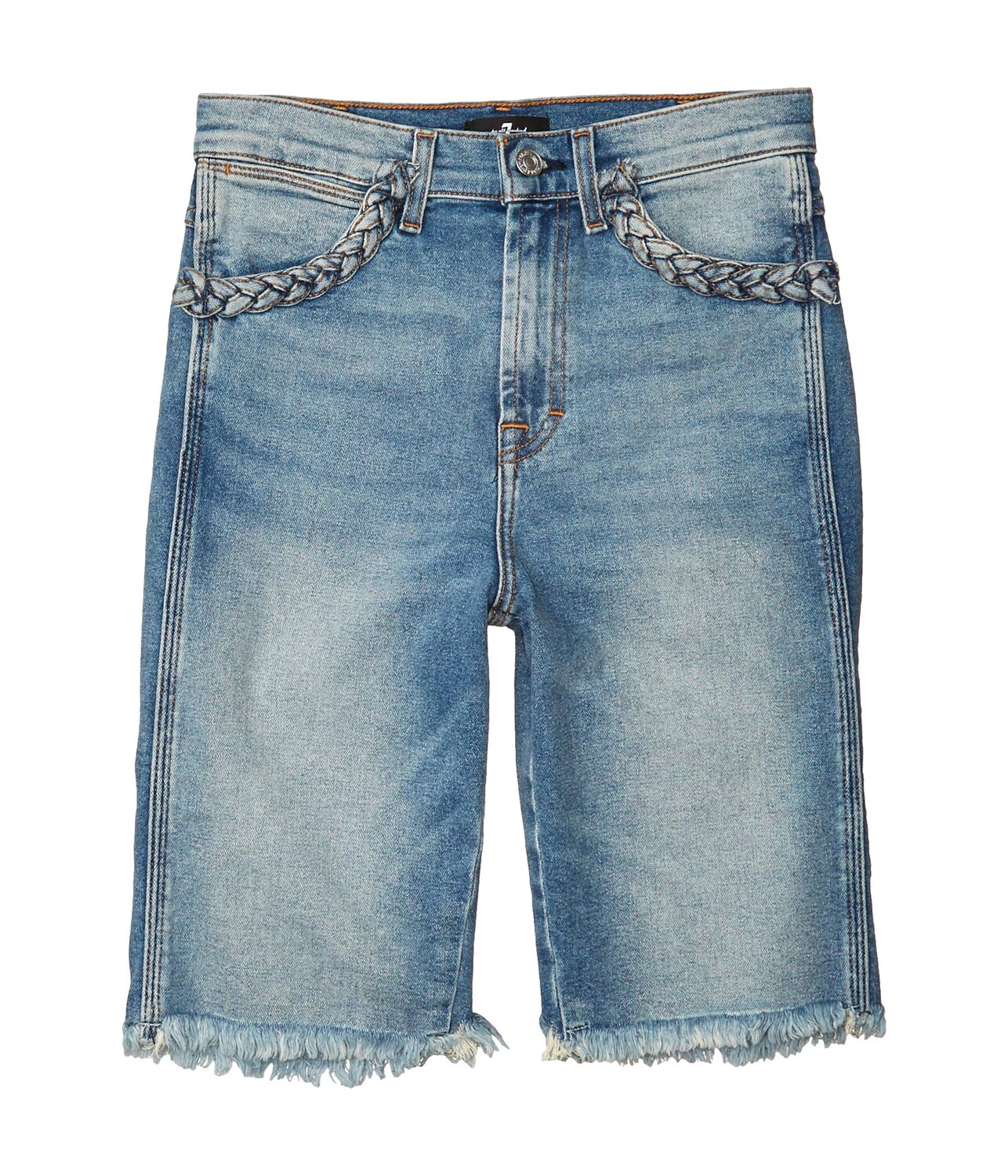 

Шорты 7 For All Mankind, Boyfriend Bermuda Braided in Rose Avenue