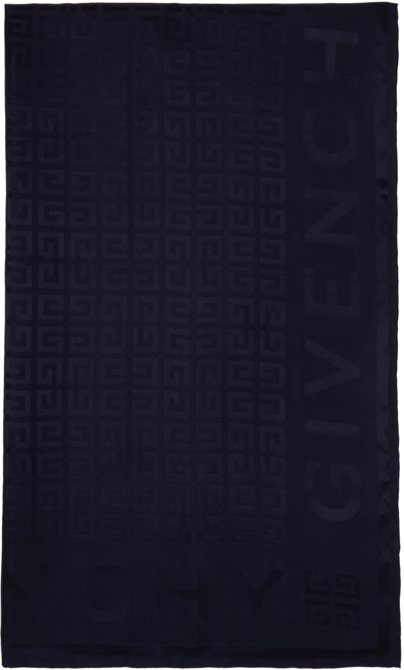 

Темно-синий шарф 4G Givenchy