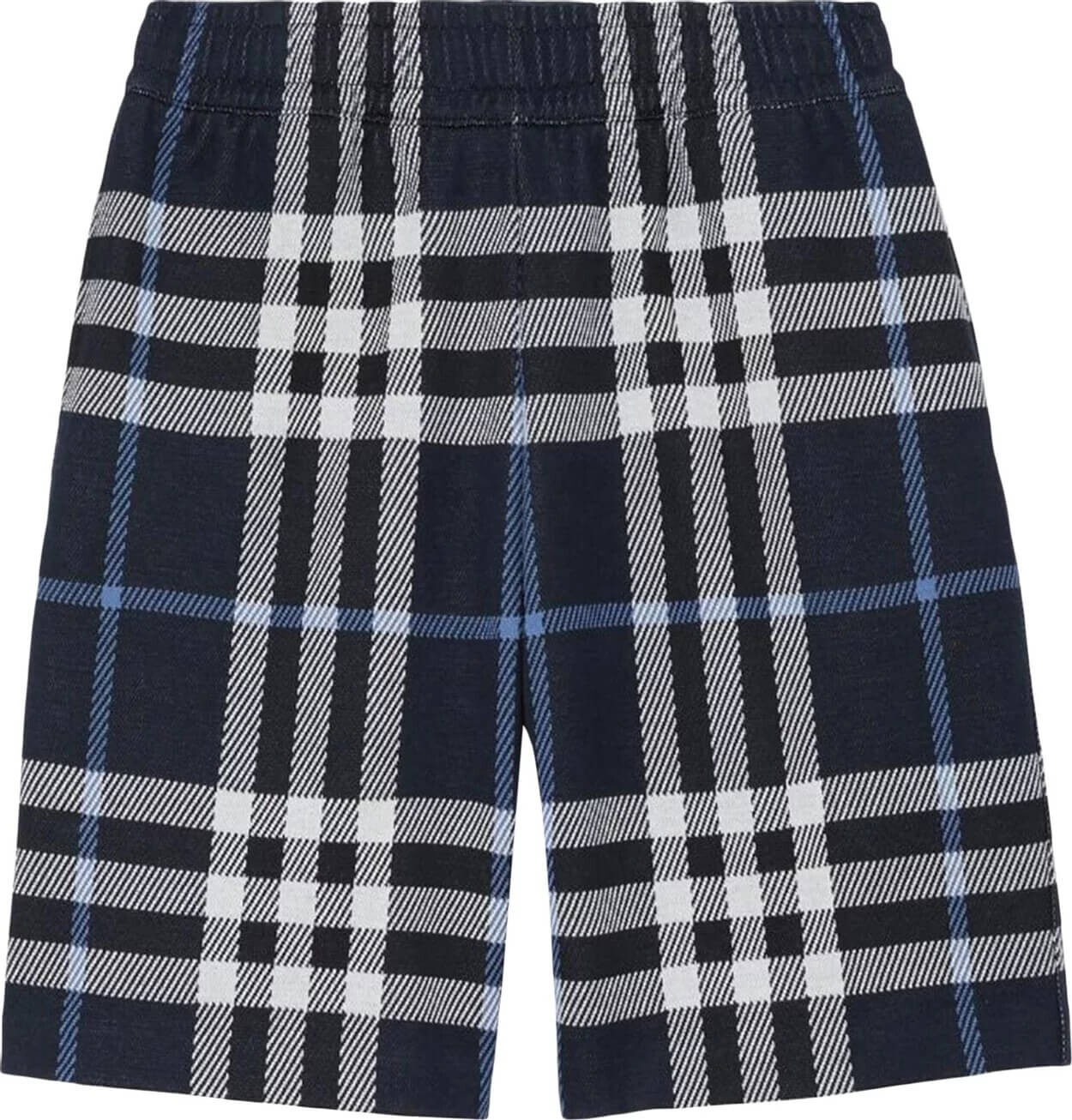 

Шорты Burberry Check Jacquard, белый/темно-синий