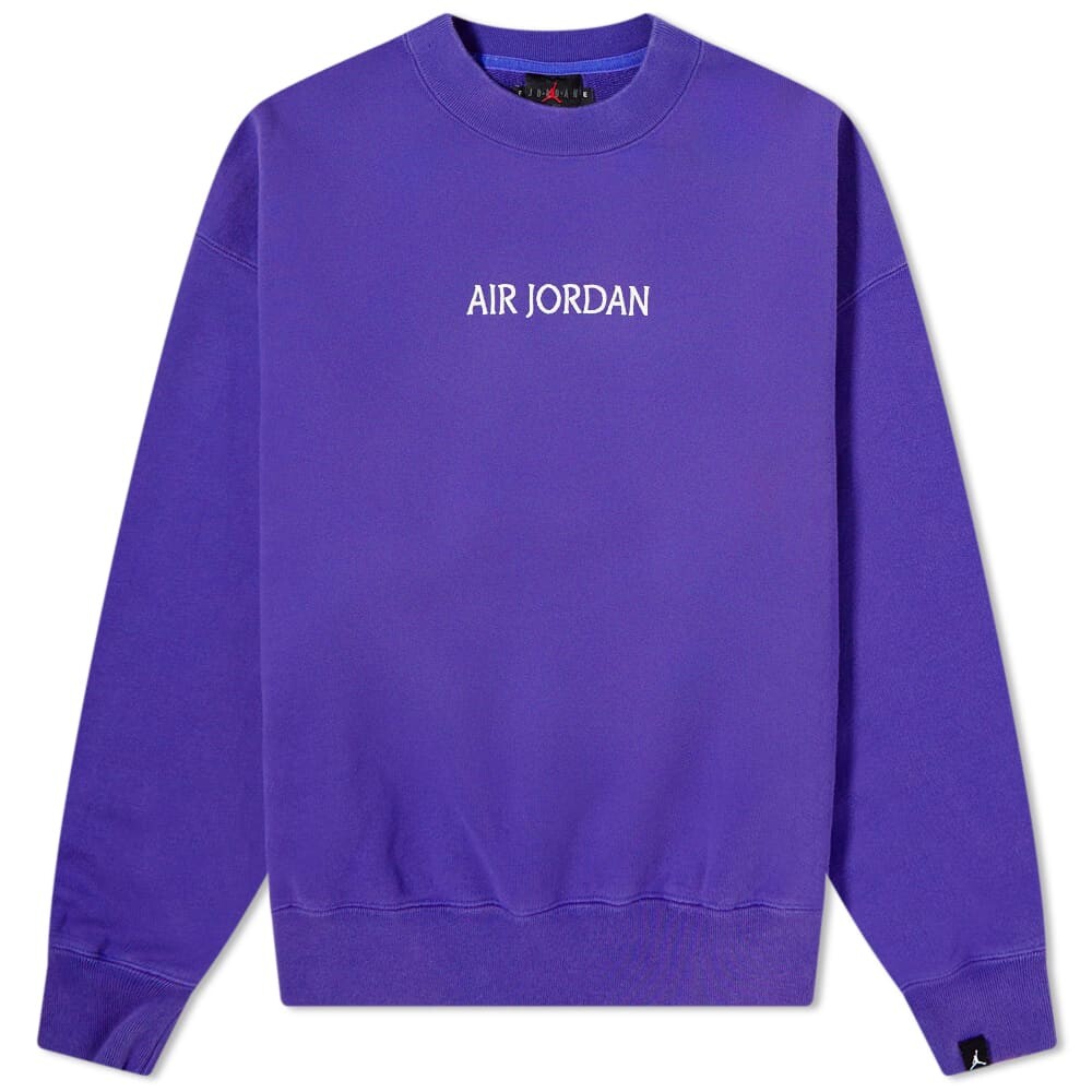 

Толстовка Air Jordan W Wordmark Fleece Crew, фиолетовый