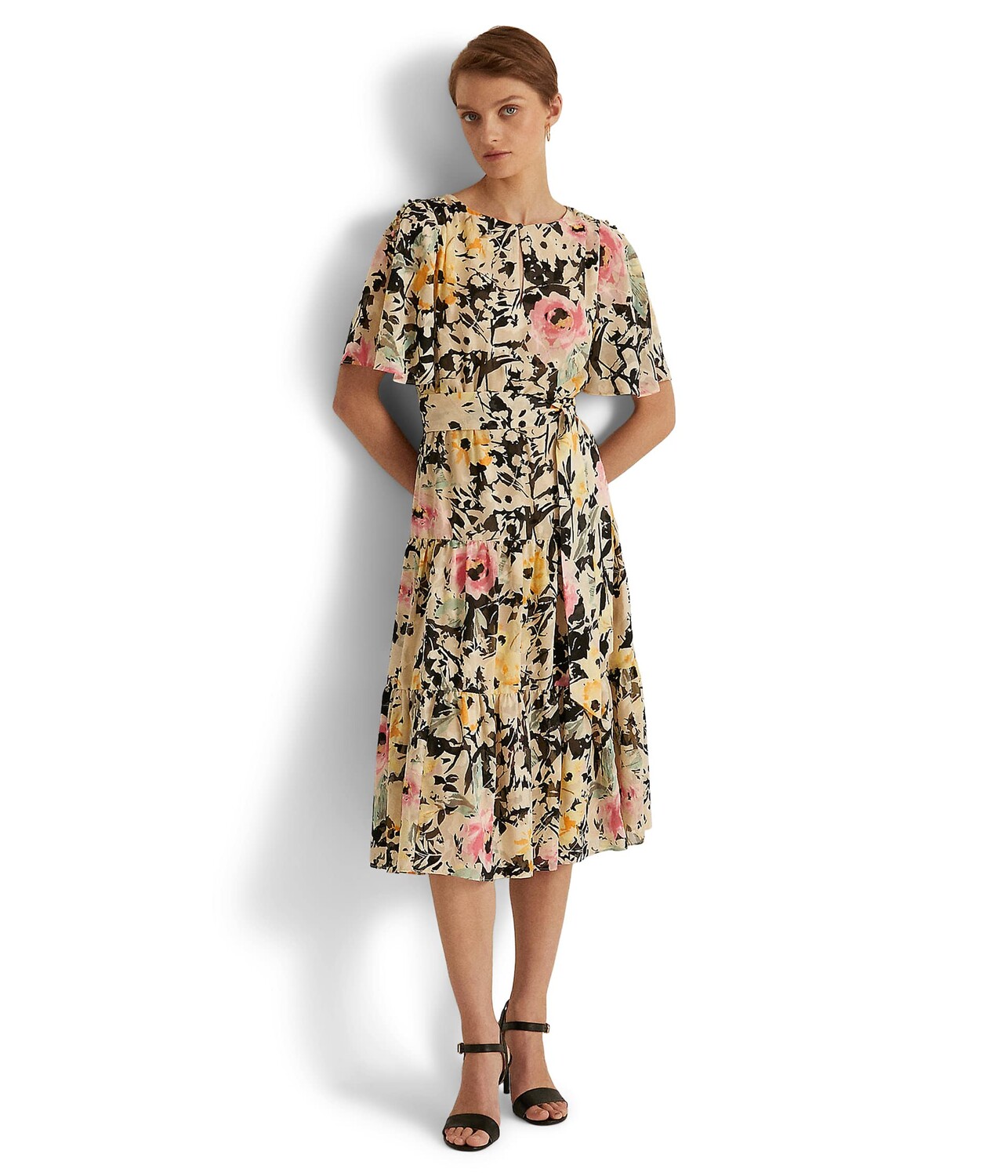 

Платье LAUREN Ralph Lauren, Floral Jacquard Midi Dress