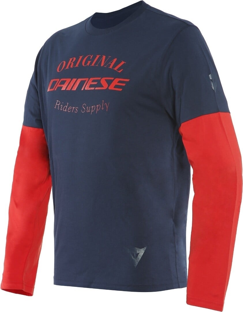 

Футболка Dainese Paddock LS, синий/красный