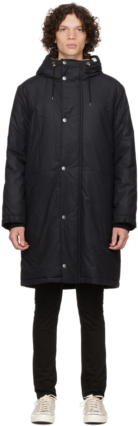 

Черное пальто Гектора A.P.C., Черный