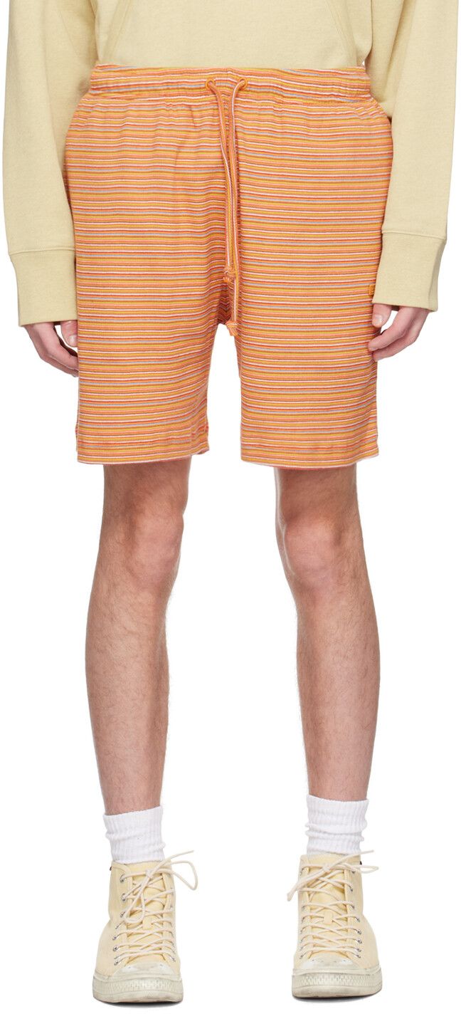

Оранжевые шорты в полоску Acne Studios