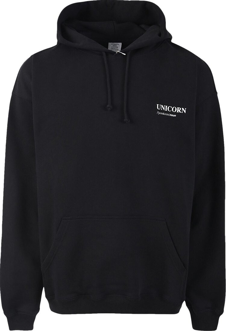 

Худи Vetements Ipo/Trade Unicorn Definition Hoodie 'Black', черный