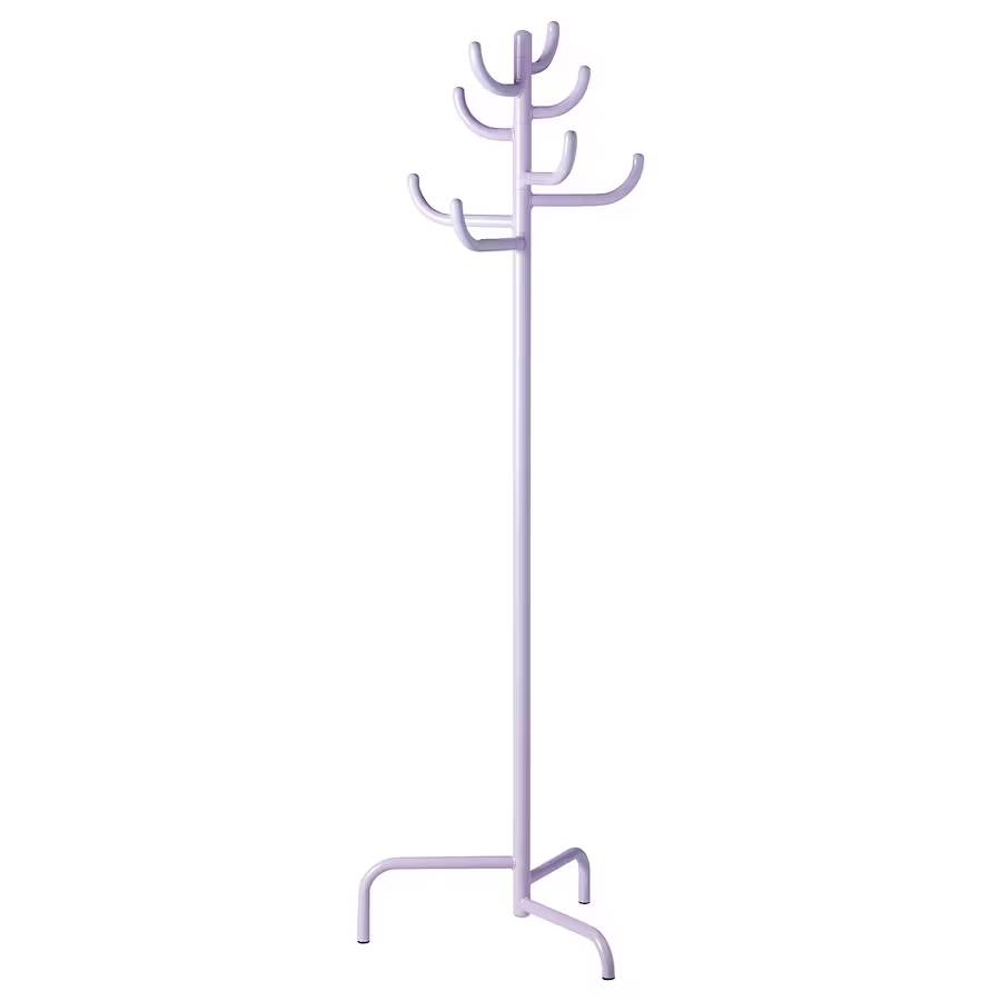 Вертикальная вешалка Ikea Bondskaret, сиреневый скандинавская мода домашний декор крючок для пальто двойные крючки для прихожей спальни двери шляпы вешалка для одежды кухонный насте