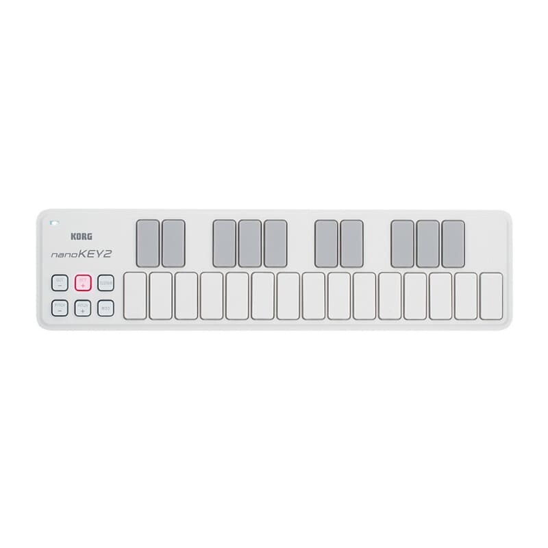 

Тонкая USB-клавиатура Korg NANOKEY2WH белого цвета Korg nanoKEY2 25-Key Slim-Line USB MIDI Keyboard Controller (White)