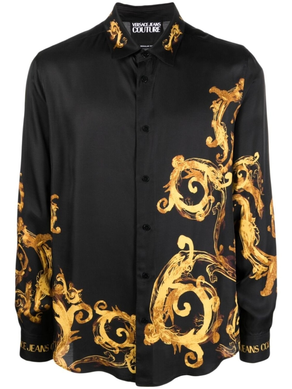 

Versace Jeans Couture рубашка с длинными рукавами и абстрактным принтом, черный