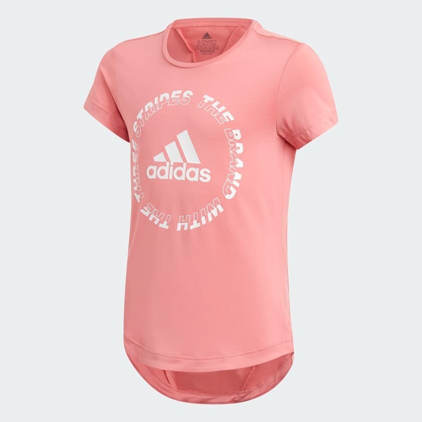 

Футболка Adidas Training Aeroready Bold, розовый/белый