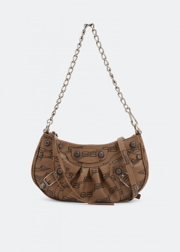 

Сумка BALENCIAGA Le Cagole mini chain bag, принт