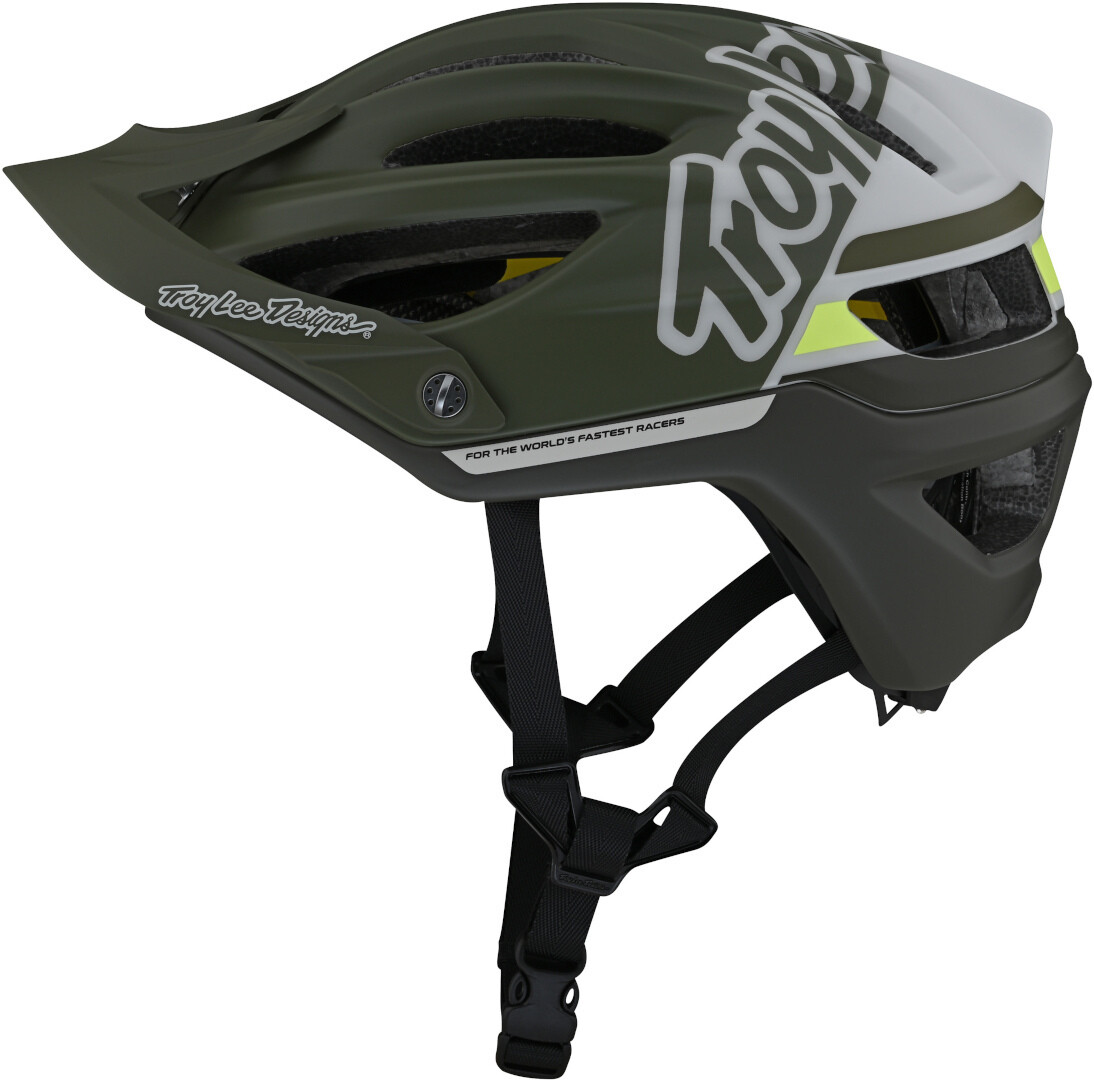 

Шлем Troy Lee Designs A2 MIPS Silhouette велосипедный, зеленый/белый