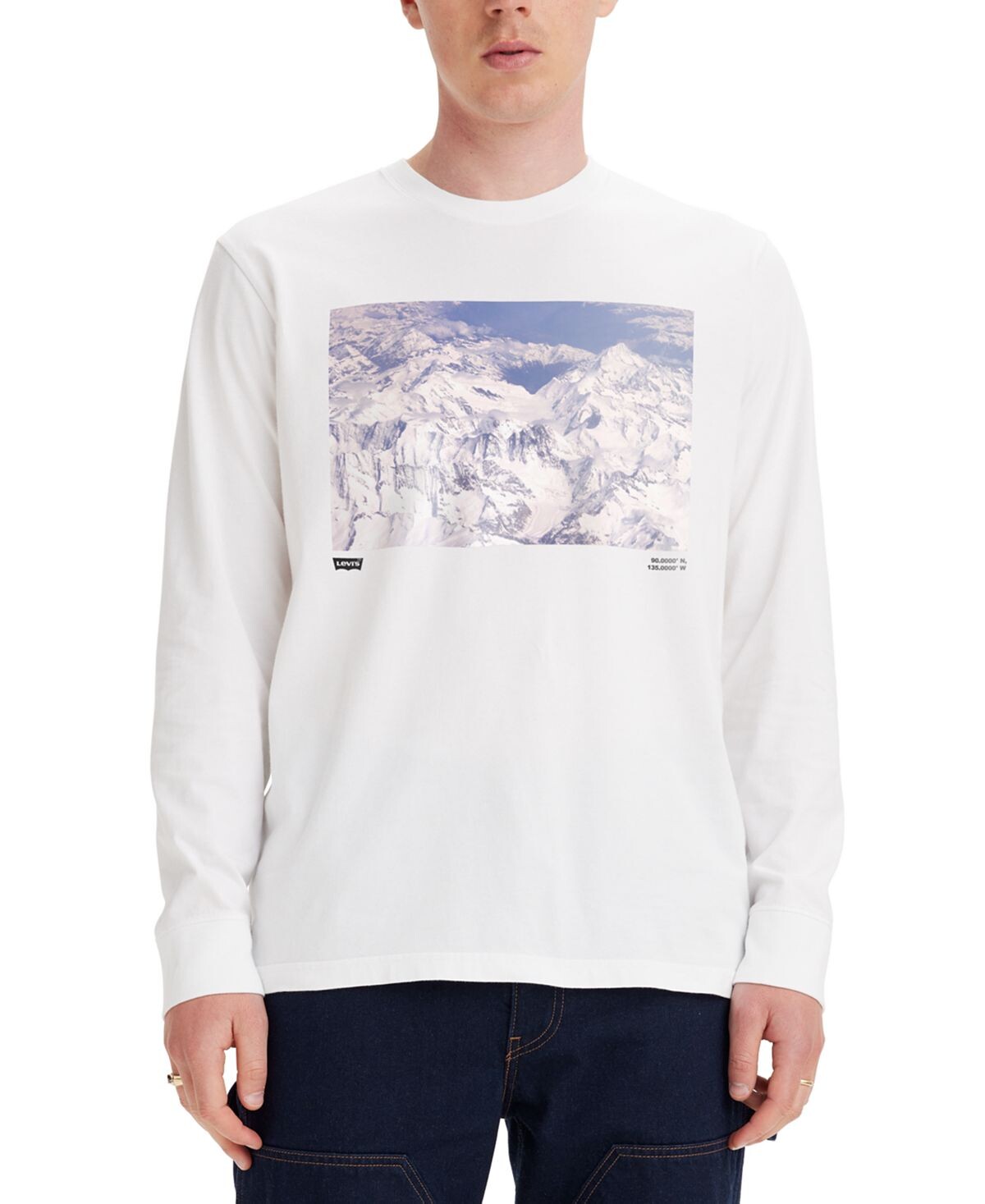 

Мужская футболка с длинными рукавами и рисунком explorer club Levi's, мульти