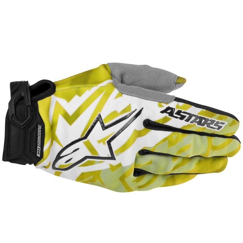 

Alpinestars Racer Мотокросс перчатки 2014, желтый/черный