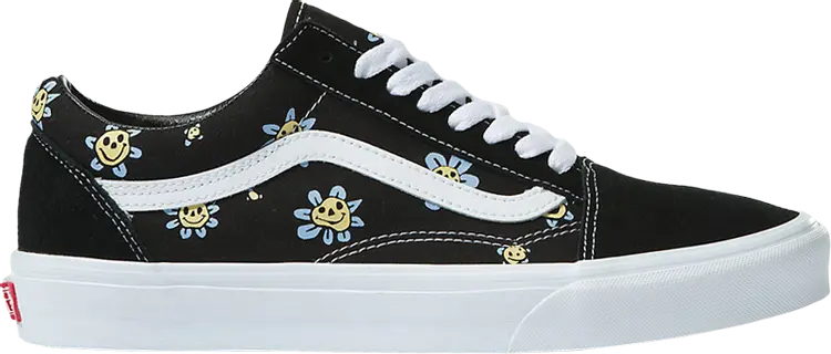 Floral vans old skool hotsell