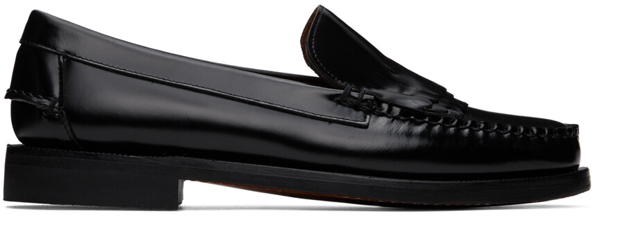 

Черные лоферы Dan с тройной бахромой Sebago
