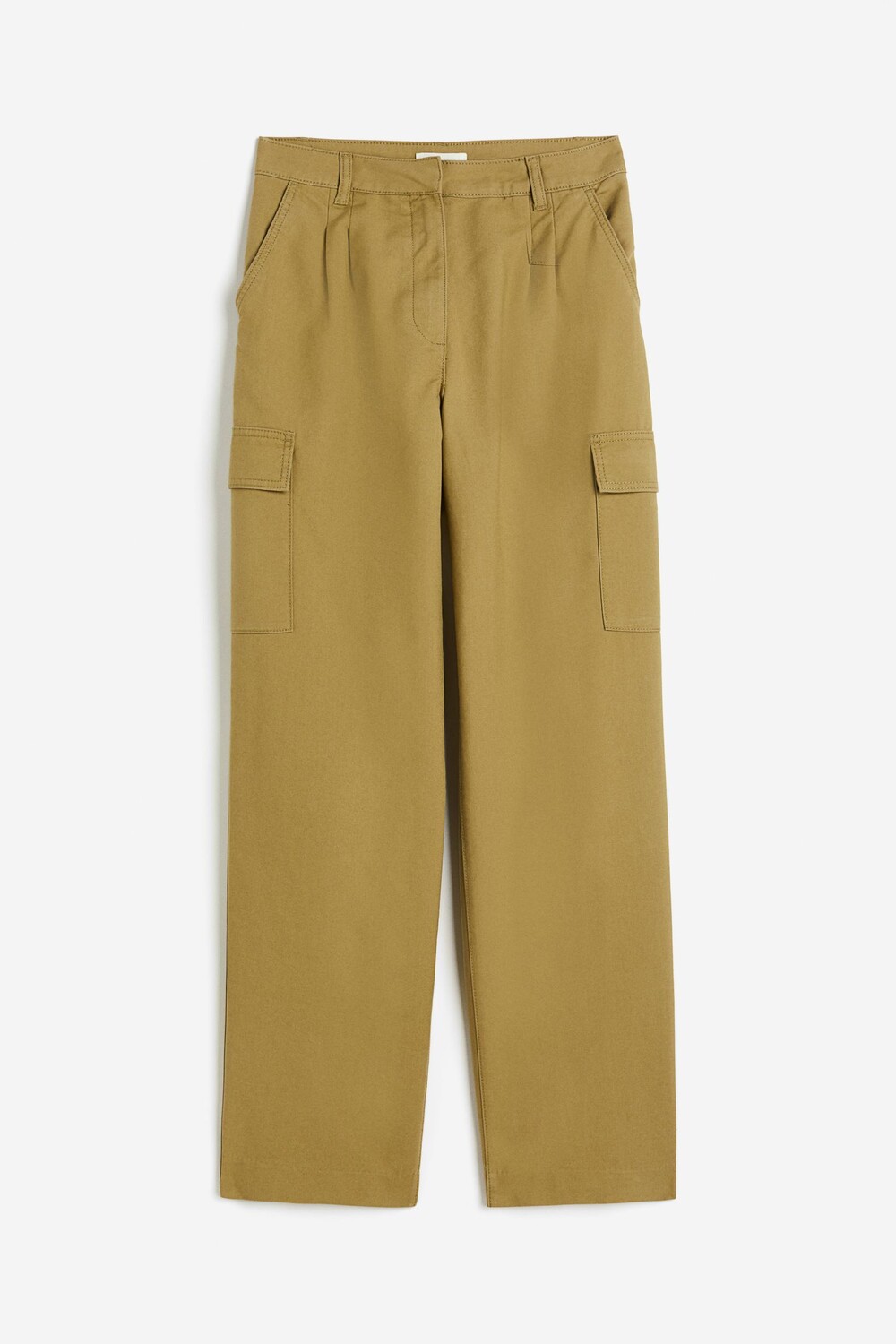 

Брюки H&M Cotton Cargo, хаки