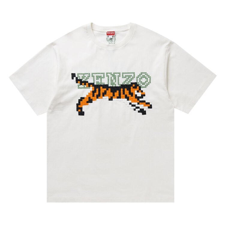 

Футболка Kenzo Pixel Oversize Tee 'Off White', белый