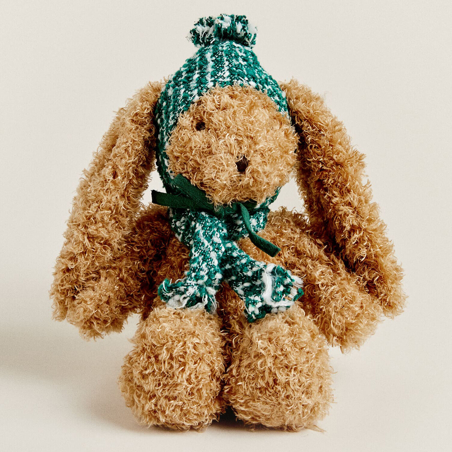 

Мягкая игрушка зайчик Zara Home Medium Christmas, коричневый