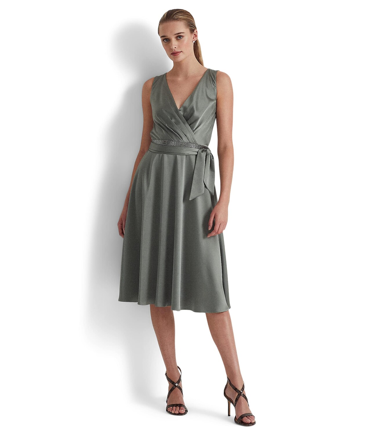 

Платье LAUREN Ralph Lauren, Belted Charmeuse Cocktail Dress