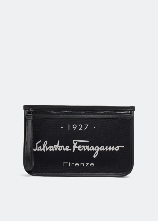 

Сумка FERRAGAMO 1927 Signature pouch, черный