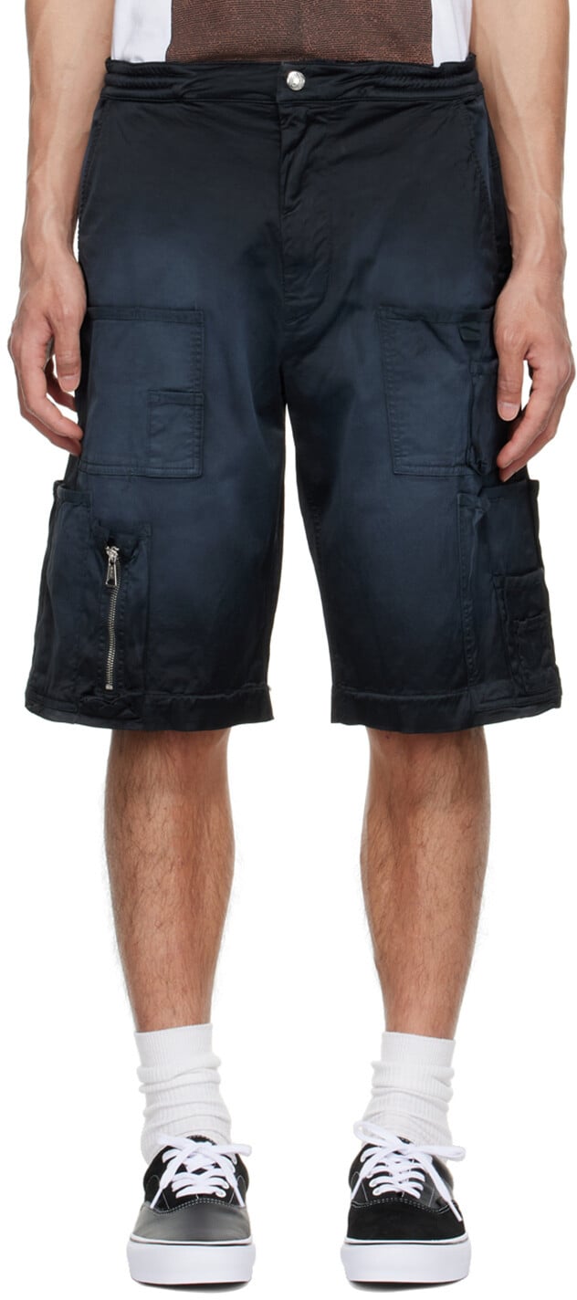 

Черные хлопковые шорты Diesel