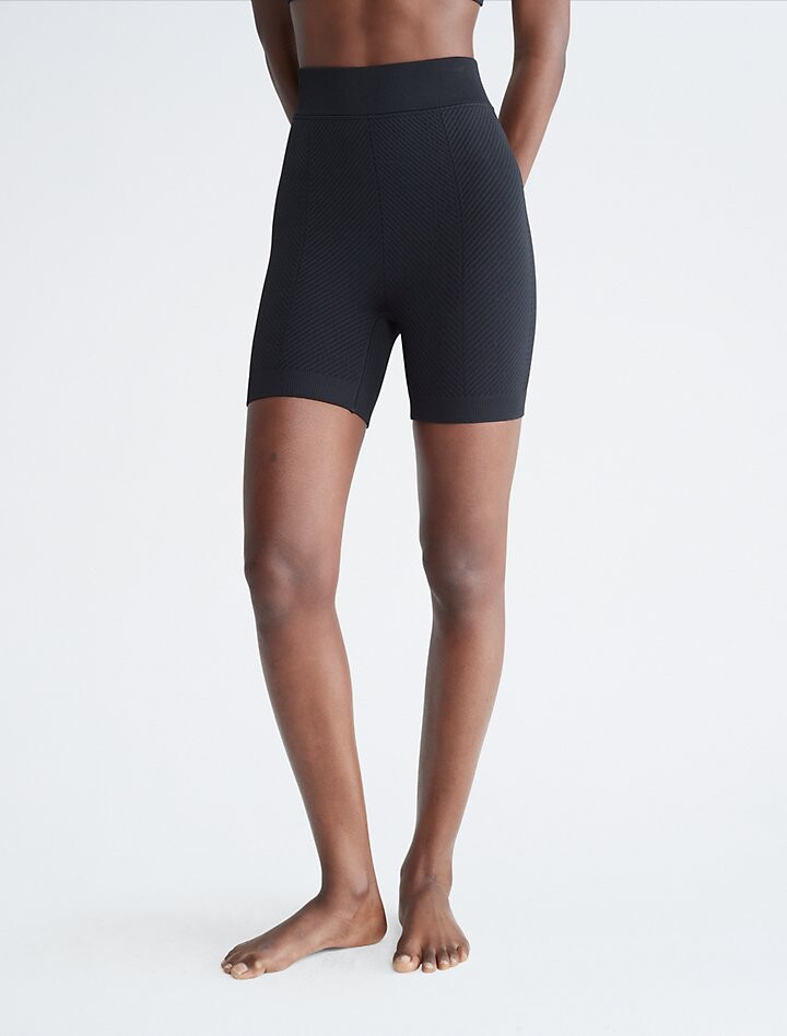 

Бесшовные велосипедные шорты в рубчик CK Sport Calvin Klein, черный