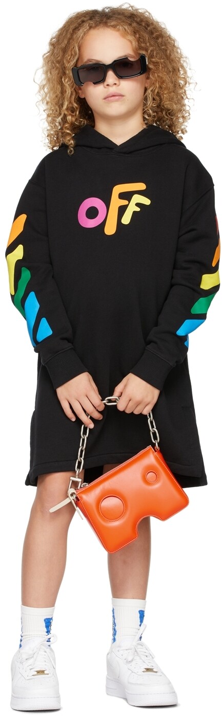 

Детское платье с круглым вырезом с капюшоном Off-White