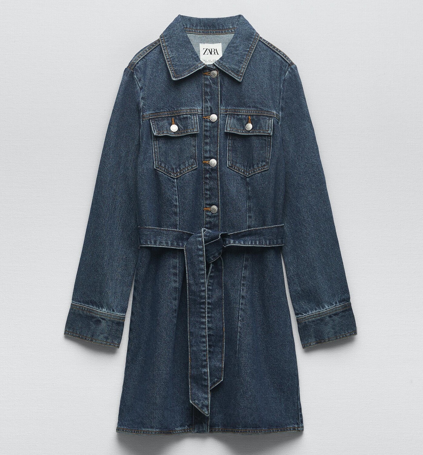 

Платье Zara Short Denim, синий