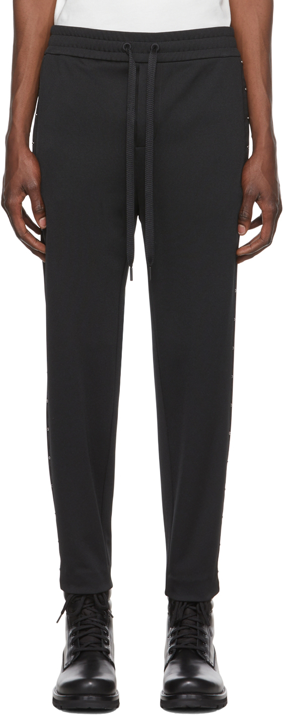 Черные брюки для отдыха из полиэстера Moncler фотографии