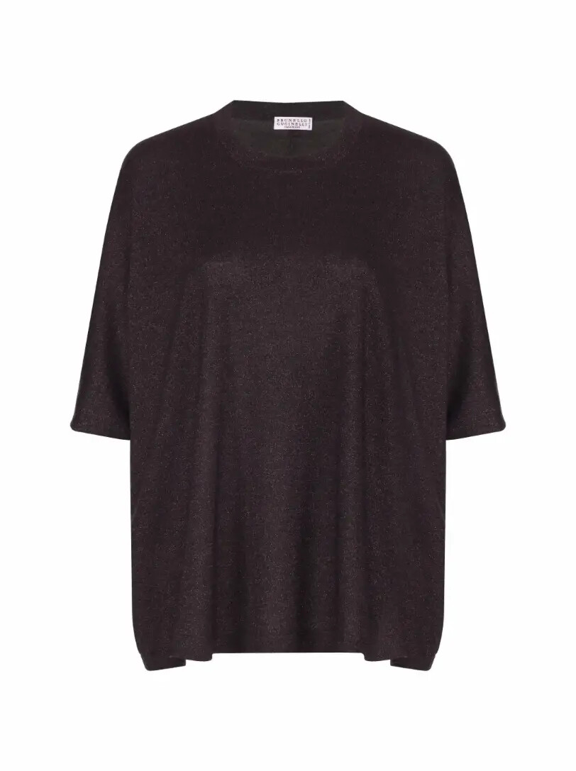 

Вязаная футболка с люрексом Brunello Cucinelli