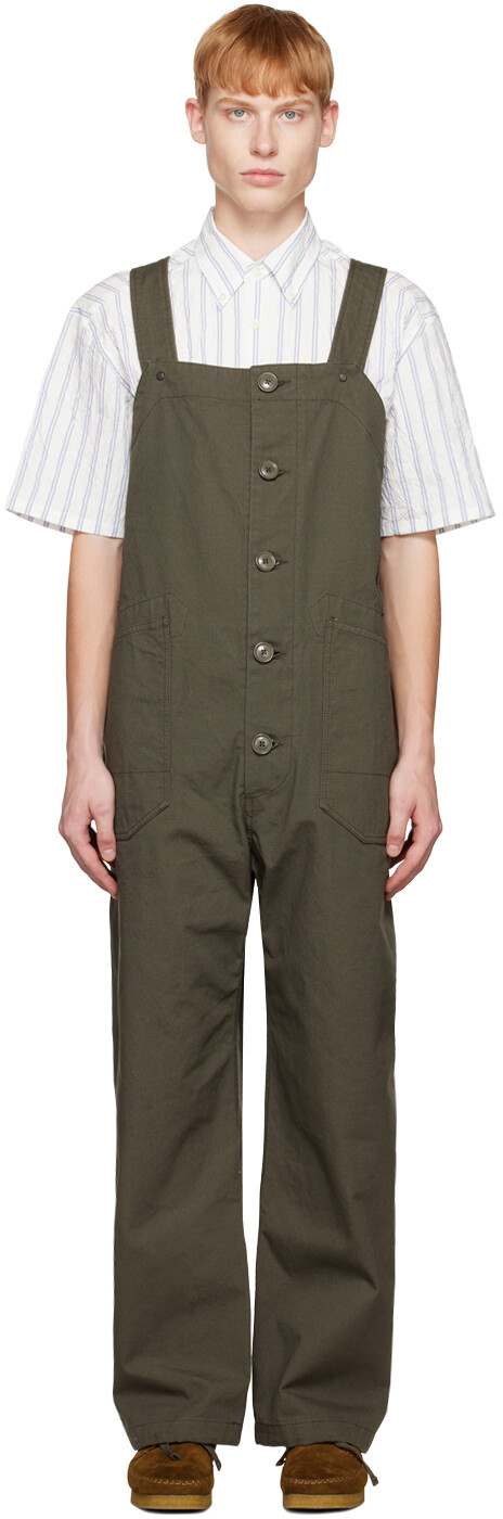 

Регулируемый комбинезон цвета хаки Engineered Garments