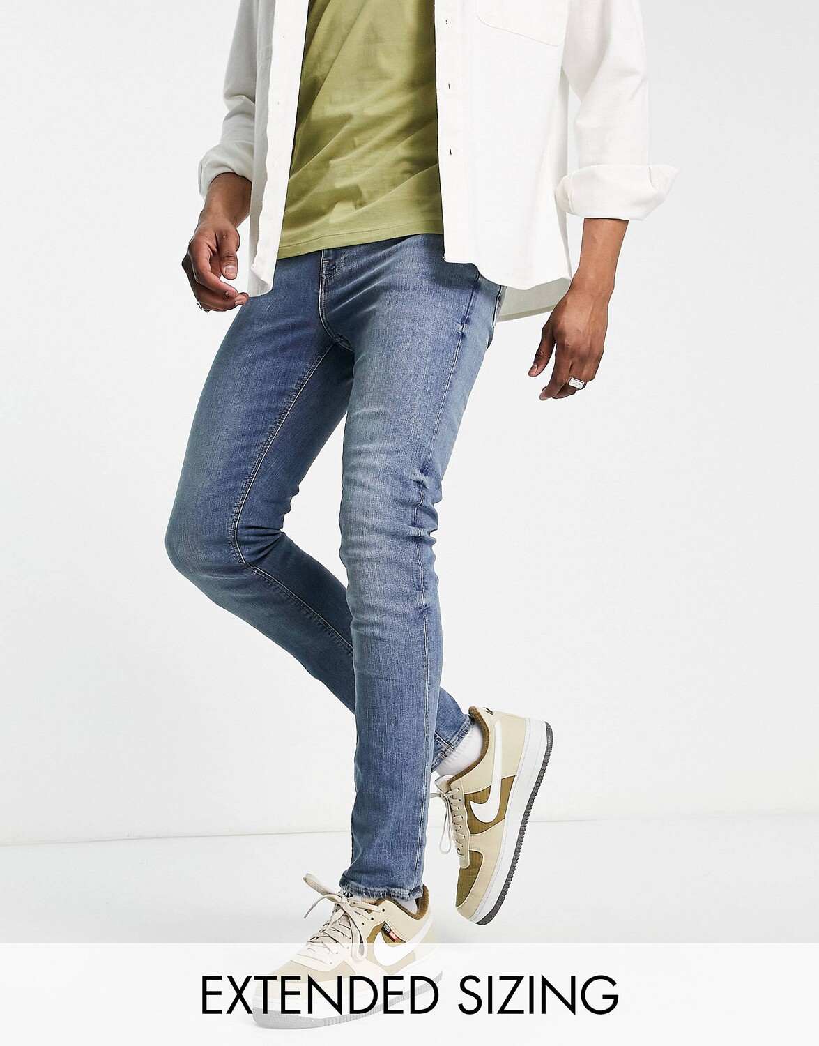 

Джинсы скинни ASOS DESIGN, синий