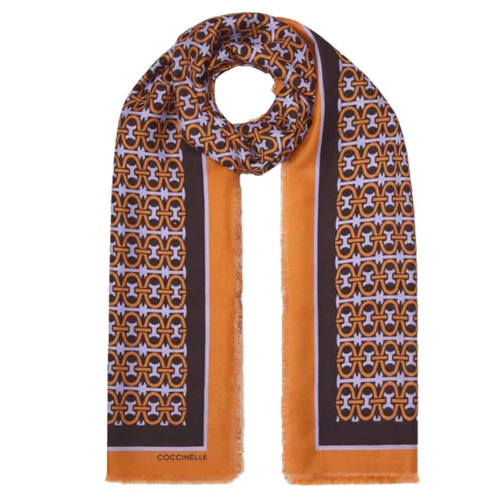 

Шарф Coccinelle Monogram, оранжевый
