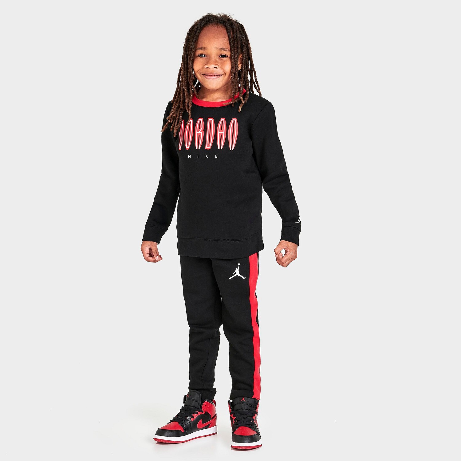 

Толстовка и брюки для бега Little Kids' Jordan MVP, черный