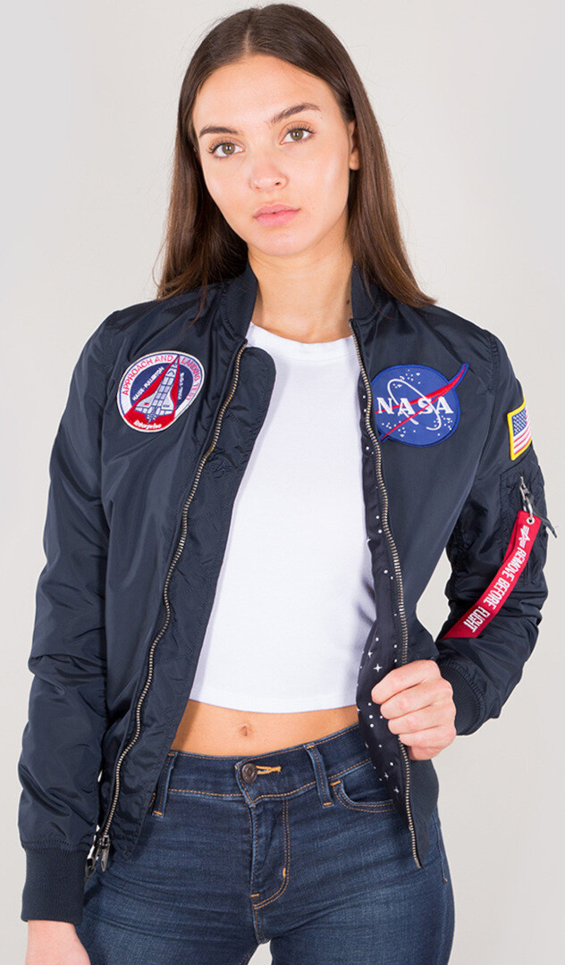 

Куртка Alpha Industries MA-1 TT NASA Reversible женская, темно-синяя
