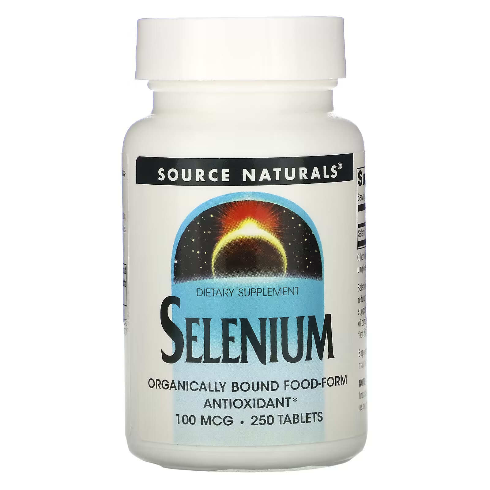 Source Naturals, селен, 100 мкг, 250 таблеток nature s bounty натуральный селен 50 мкг 100 таблеток