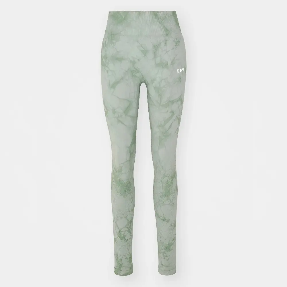 

Леггинсы Icaniwill Define Seamless Tie Dye, светло-зеленый