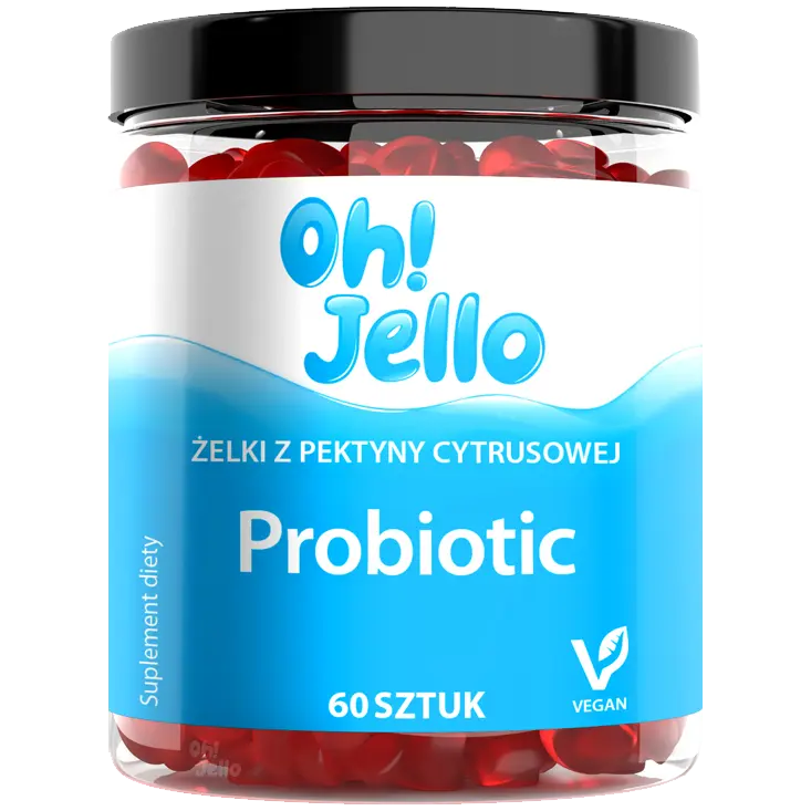 

Oh! Jello Probiotic пищевая добавка в жевательных резинках, 60 шт/1 упаковка