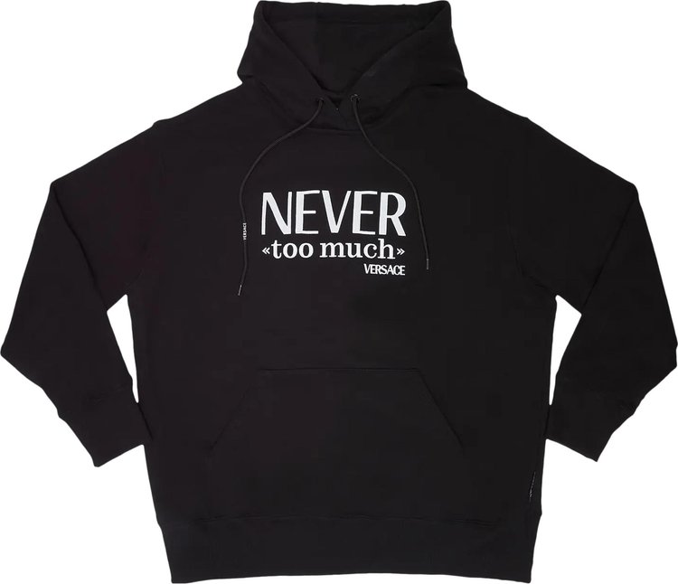 Толстовка Versace Never Too Much Sweatshirt 'Black', черный