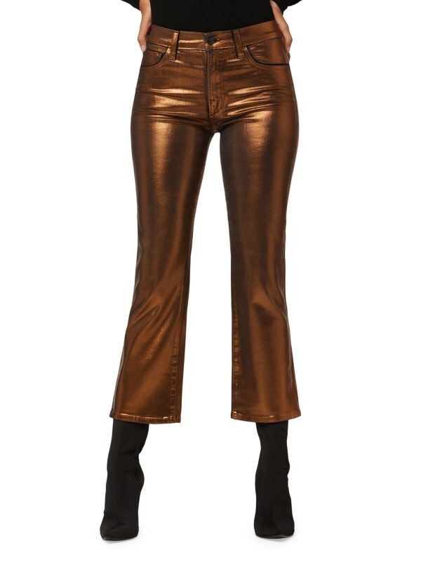 

Укороченные джинсы callie с эффектом металлик Joe's Jeans Bronze