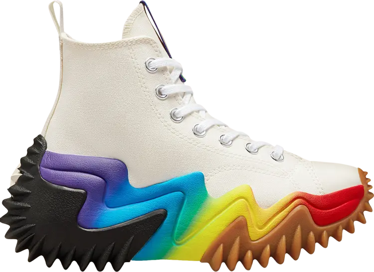 Кроссовки Converse Run Star Motion Platform High Pride, кремовый