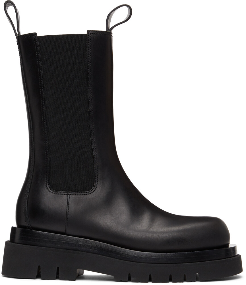 

Черные ботинки челси The Lug Bottega Veneta