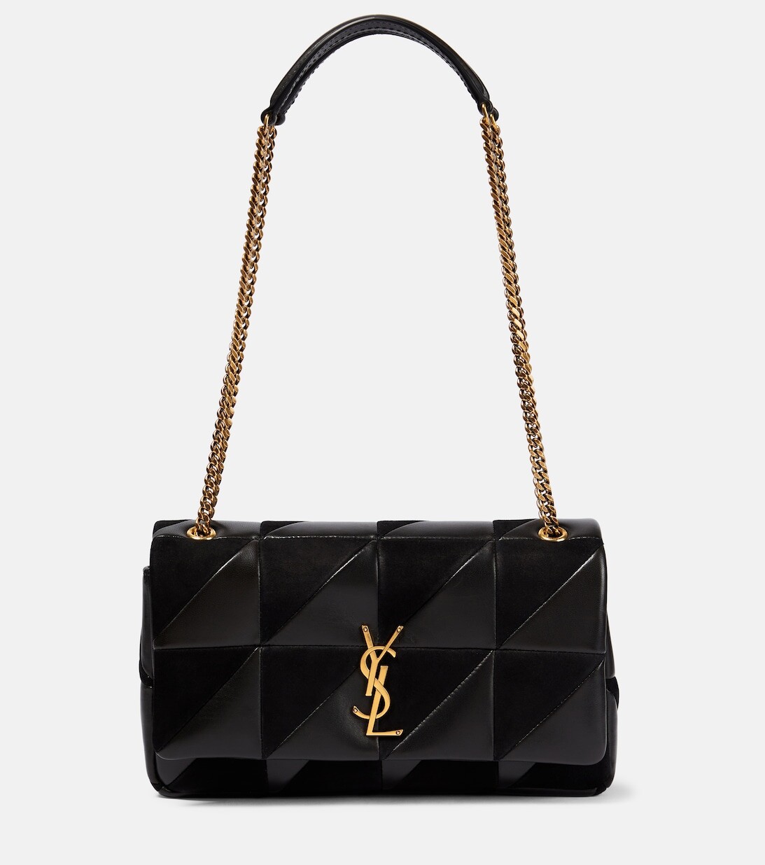 

Сумка Jamie среднего размера из кожи и замши Saint Laurent, черный