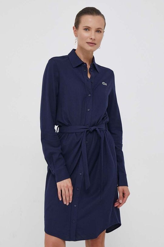 

Платье из хлопка Lacoste, темно-синий