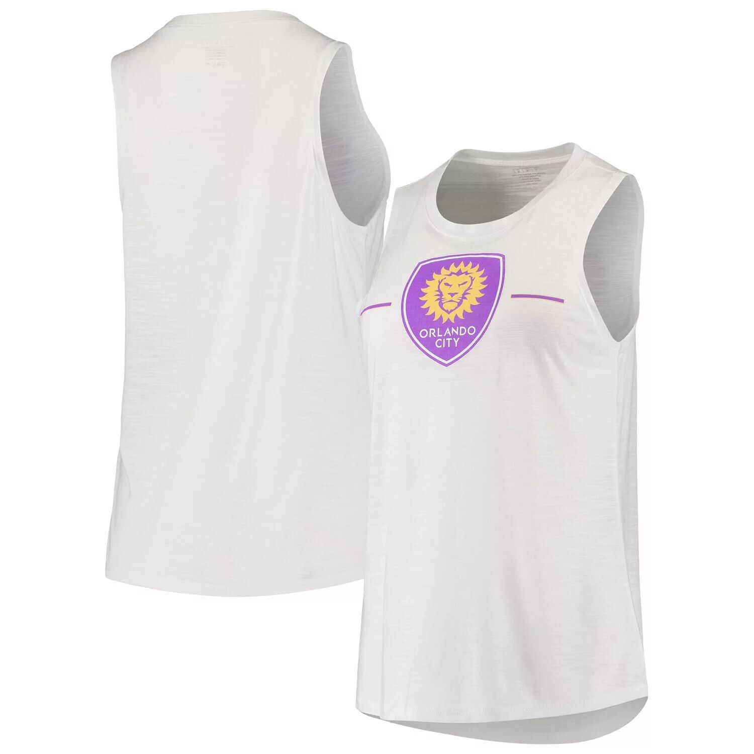 

Женская трикотажная майка Concepts Sport белого цвета Orlando City SC Slub