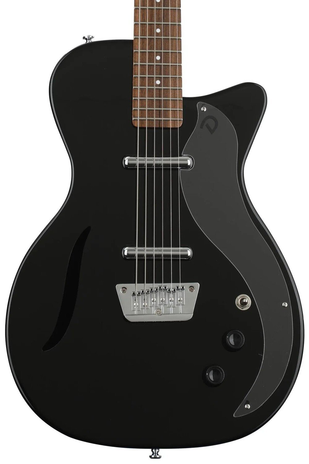 

Винтажная баритоновая электрогитара Danelectro - черная