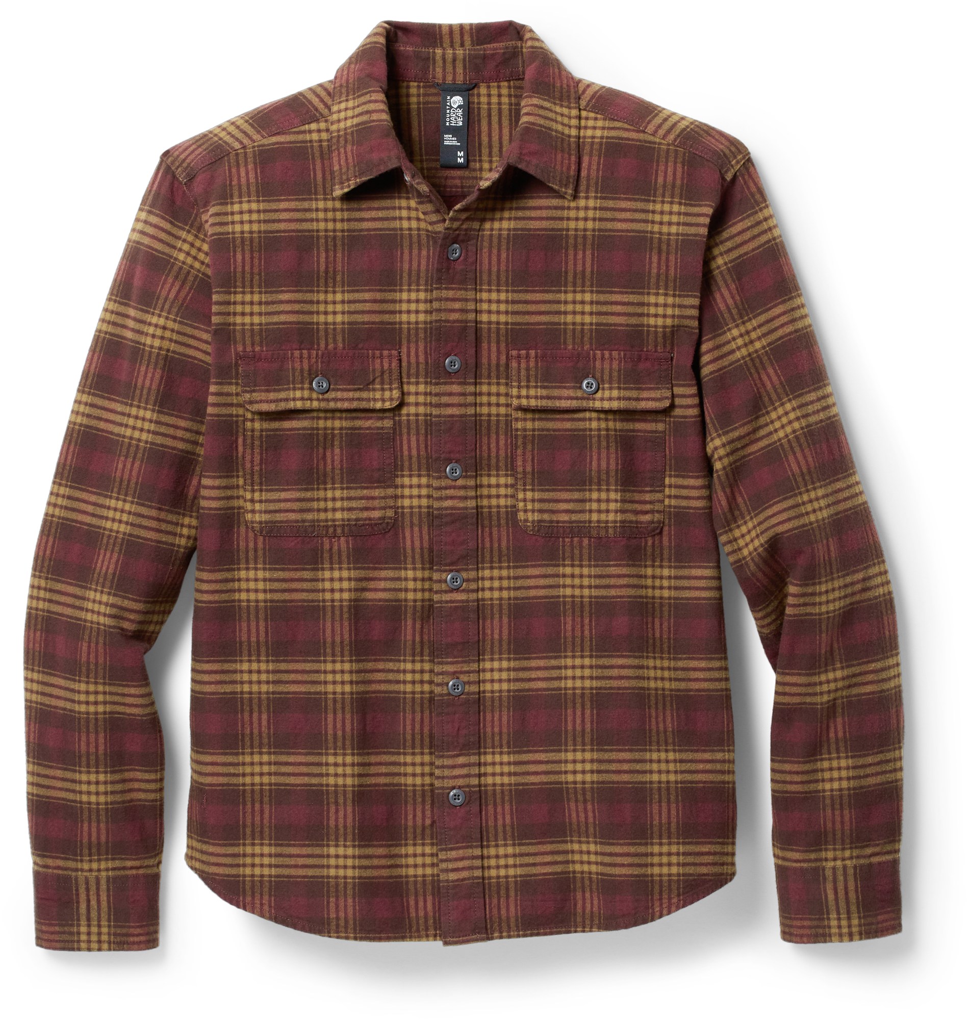 Фланелевая рубашка с длинными рукавами Dusk Creek — мужская Mountain Hardwear, красный новинка 2022 мужская фланелевая рубашка в клетку весна осень мужская повседневная рубашка с длинными рукавами размеры сша s m l xl 2xl