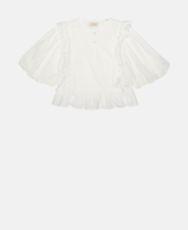 

Блузка-рубашка органик Scotch & Soda, белый