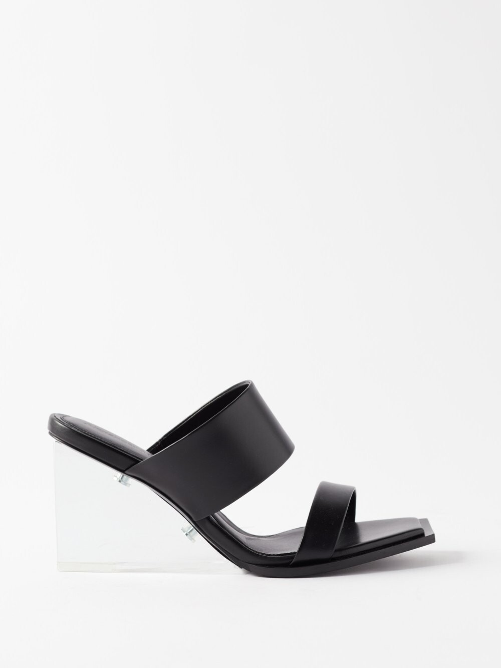 

Босоножки shard 75 на каблуке из плексигласа Alexander McQueen, черный